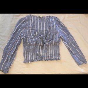 Blue and white blouse 🤍💙